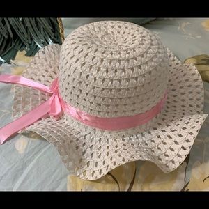 Girls Straw Floppy Hat